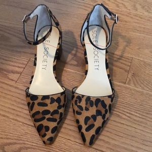 Sole Society Leopard print heels